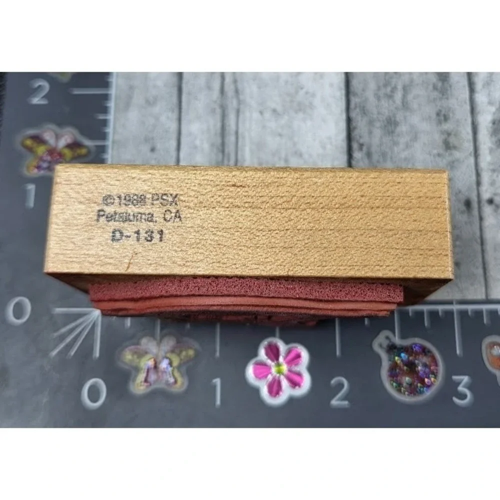 PSX Designs Rocking Horse D-131 1988 Rubber Stamp Wood #D39